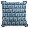 l'Opificio Cuscino Carrè blu in tessuto jacquard a rilievo> Cuscini