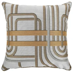 l'Opificio Cuscino Carrè in tessuto Jacquard oro Les Intrigues><noscript><img width=