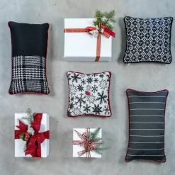 l'Opificio Cuscino Carré in tessuto jacquard alpino><noscript><img width=