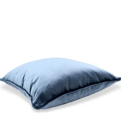 l'Opificio Cuscino Carrè in Velluto di Seta Bluette> Cuscini