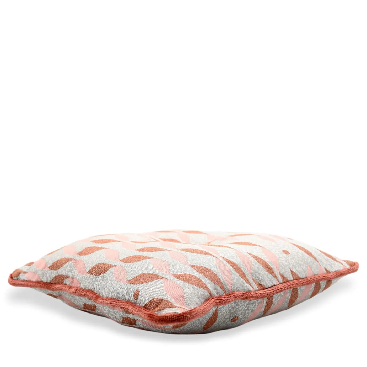 l'Opificio Cuscino Carrè Rosa in tessuto jacquard TALIA> Cuscini