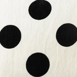 The House of Lyria Cuscino Goccia a pois rettangolare bianco e nero><noscript><img width=