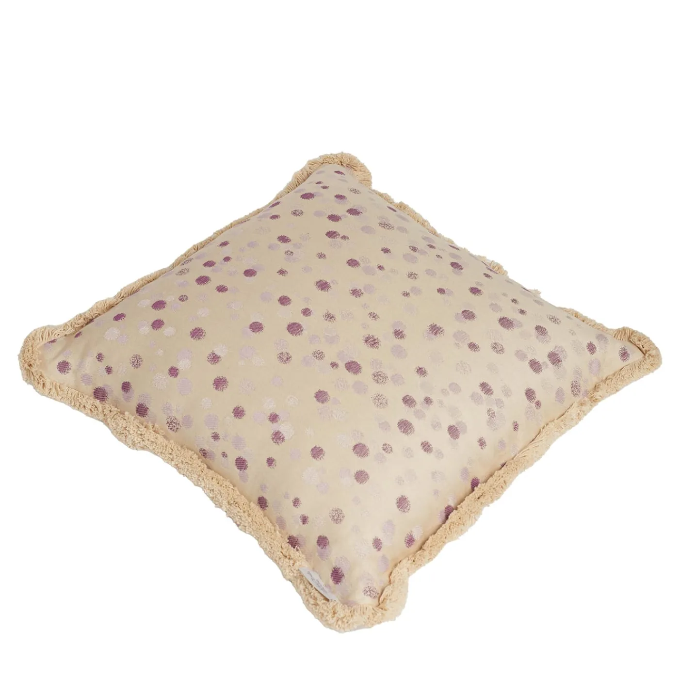 Carola fra i Trulli Cuscino grande con frange lilla e viola> Cuscini