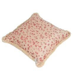 Carola fra i Trulli Cuscino grande con frange rosse e fucsia> Cuscini