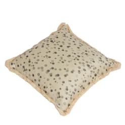 Carola fra i Trulli Cuscino grande con frange bianche e nere> Cuscini