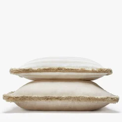 LO Decor Cuscino in lino beige Happy> Cuscini