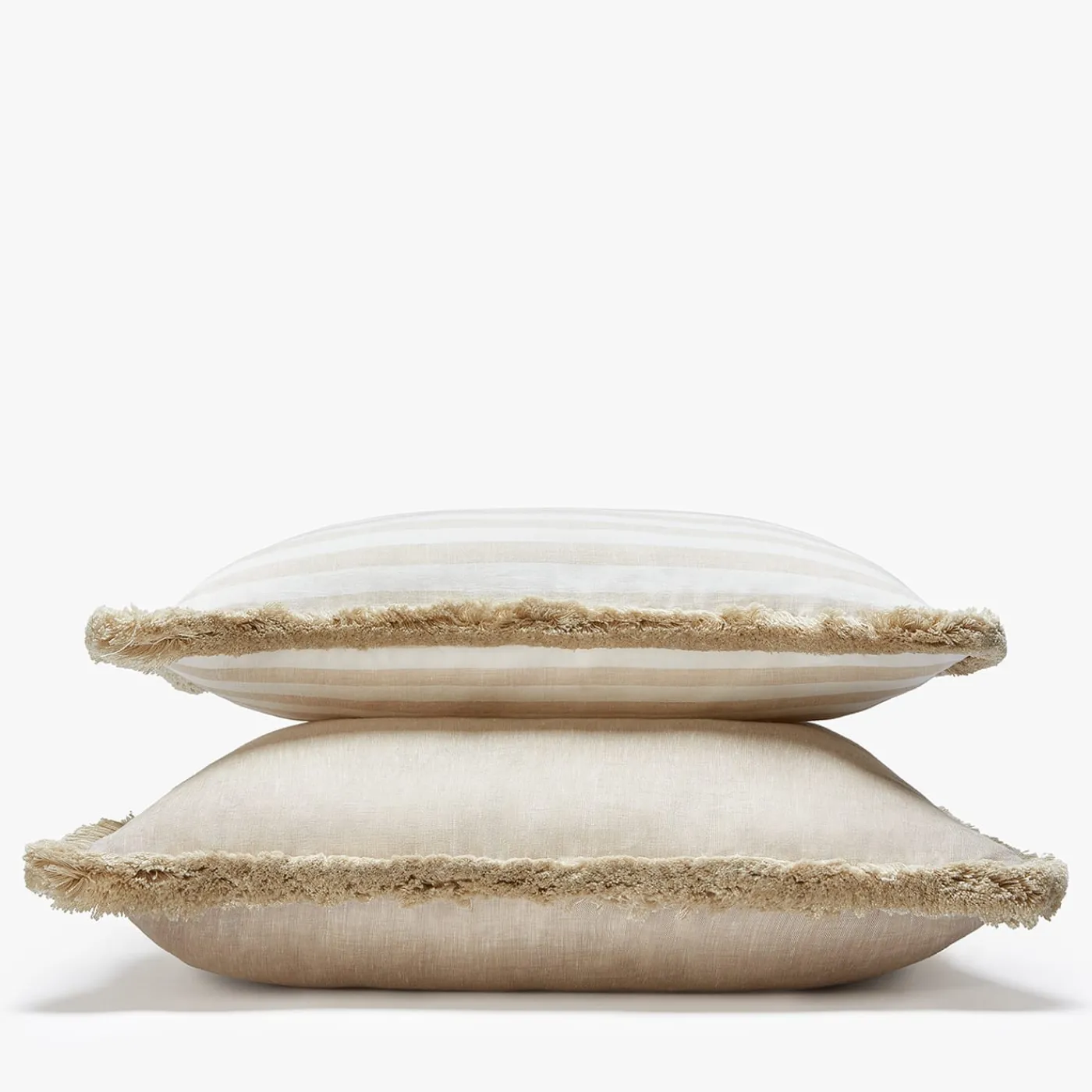 LO Decor Cuscino in lino beige Happy> Cuscini