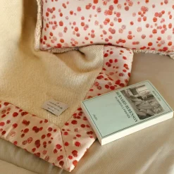 Carola fra i Trulli Cuscino piccolo con frange rosse e fucsia><noscript><img width=