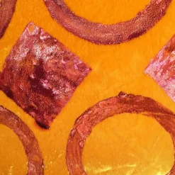 Anna Paola Cibin Cuscino Quadrato In Velluto Rosa Con Cerchi> Cuscini