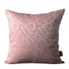 The House of Lyria Cuscino quadrato Ledbetter in jacquard floreale rosa e oro> Cuscini