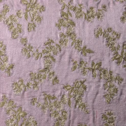 The House of Lyria Cuscino quadrato Ledbetter in jacquard floreale rosa e oro><noscript><img width=