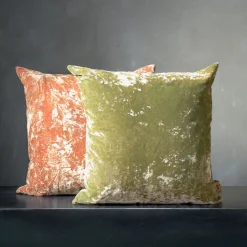 The House of Lyria Cuscino quadrato Osmonde in velluto verde><noscript><img width=