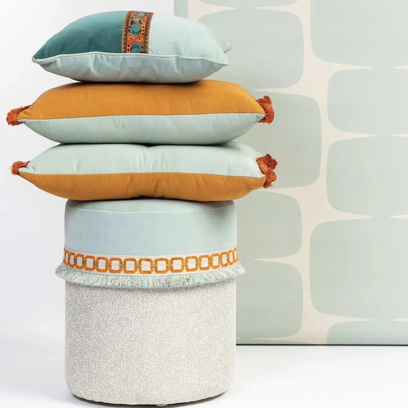 l'Opificio Cuscino Rettangolare Arancione in Edizione Limitata POPHUG di Pistacchio&Caffé> Cuscini