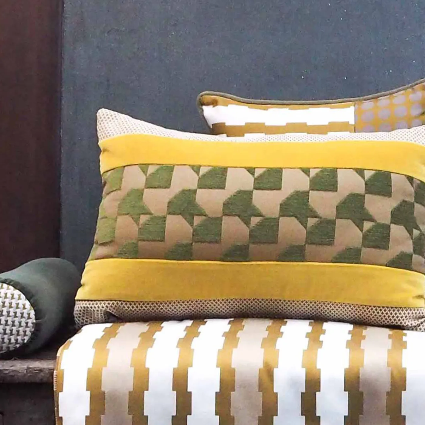 l'Opificio Cuscino rettangolare Elle a intarsio> Cuscini