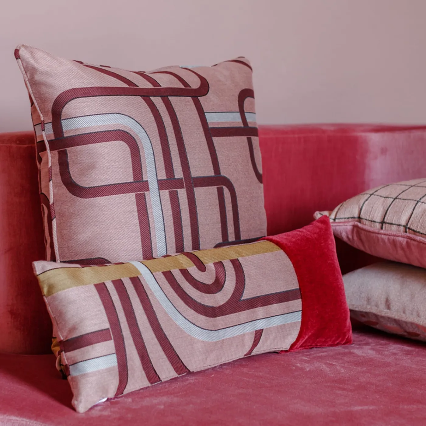 l'Opificio Cuscino rettangolare Simple in tessuto jacquard Les Intrigues> Cuscini