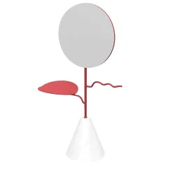 Nunzia Ponsillo Custode Rosa Salmone/Carrara Portagioie con specchio> Specchi Da Tavolo