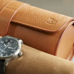 Il Bisonte Custodia per orologi e gioielli in pelle caramello><noscript><img width=