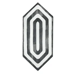 Studio Le Nid Daamè Set di 38 piastrelle romboidali bianche e nere> Piastrelle E Pavimenti