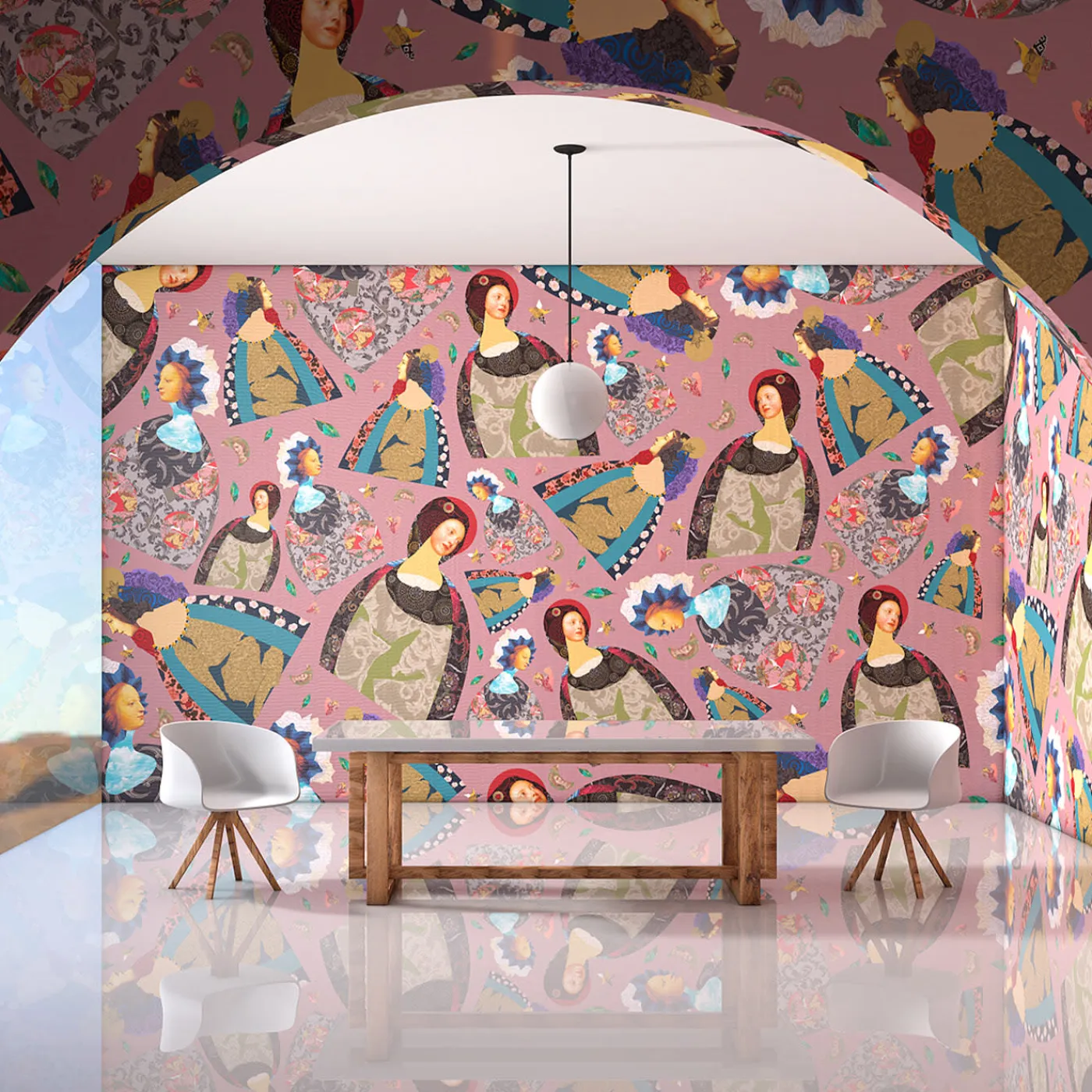 Officinarkitettura Dame de Rêve Rouge Luca Artioli Carta da parati> Carte Da Parati