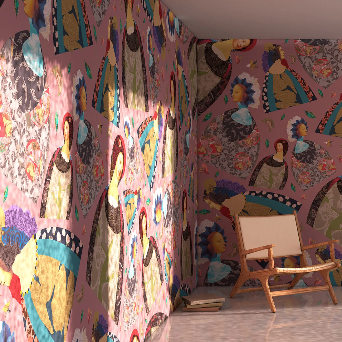 Officinarkitettura Dame de Rêve Rouge Luca Artioli Carta da parati> Carte Da Parati