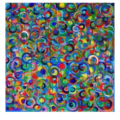 Elisabetta Milan Danza dei colori Pittura acrilica di piccole dimensioni> Pannelli Decorativi