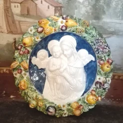 Sbigoli Terrecotte Firenze Decorazione Madonna Robbiana> Sculture Da Parete