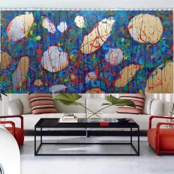 Elisabetta Milan Dietro la barriera corallina Pittura acrilica> Pannelli Decorativi