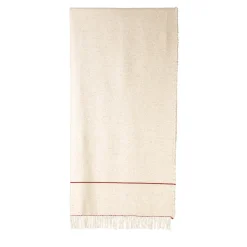 The House of Lyria Dimensioni Coperta beige con frange> Coperte