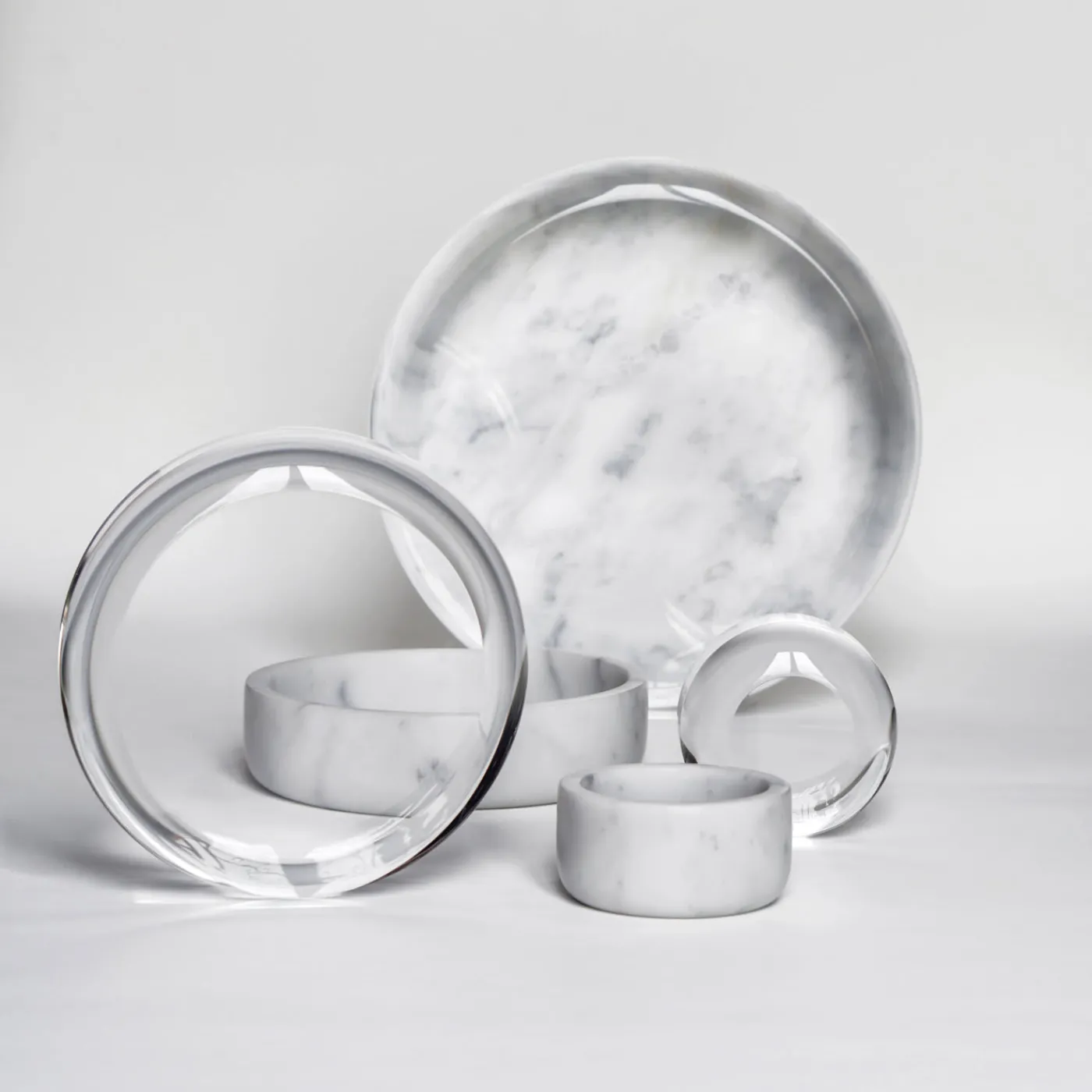 Gumdesign Disgelo, piccolo portagioie in marmo> Portagioie