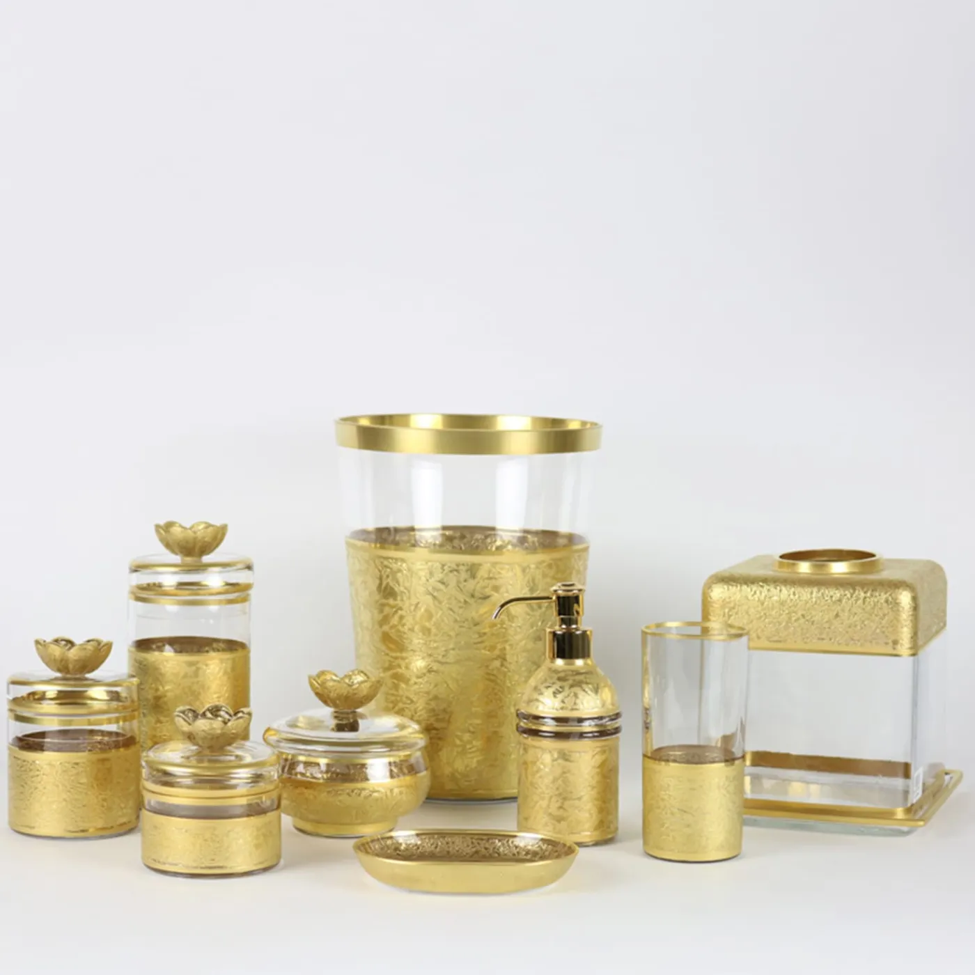 Griffe Montenapoleone by Vetrerie di Empoli Dispenser di sapone in vetro con base ispirata a Michelangelo> Arredo Bagno