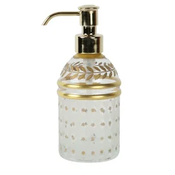 Griffe Montenapoleone by Vetrerie di Empoli Dispenser per sapone in vetro decorato in oro> Arredo Bagno