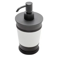 Giobagnara Dispenser per sapone Manhattan bianco e nero> Arredo Bagno