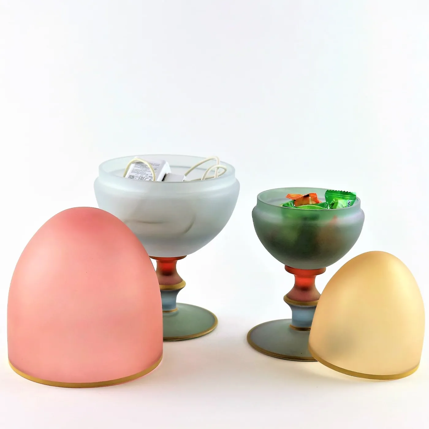 Griffe Montenapoleone by Vetrerie di Empoli Dolce Vita Contenitore per uova grandi> Sculture Decorative