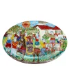 Ceramiche De Simone DS Piatto ovale Musical Merriment> Piatti Decorativi