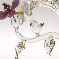 Casarialto Eden - Grande portacandele in vetro dorato><noscript><img width=