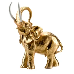 Villari ELEFANTE DI GRANDI DIMENSIONI - ORO> Statuine
