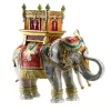Villari ELEFANTE FELICE DI JAIPUR - ROSSO> Statuine