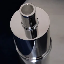 Caspal Elegante portacandele corto in argento placcato> Candelieri E Portacandele