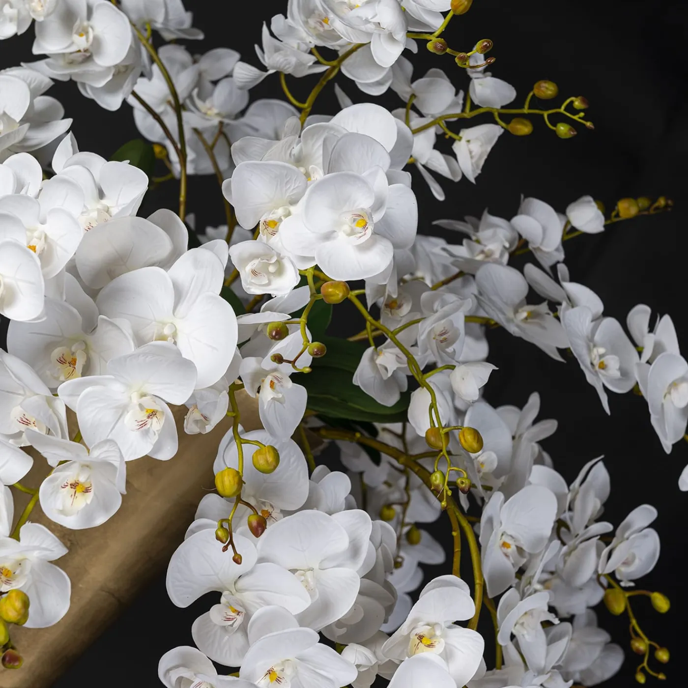 VGnewtrend Eternity Madame Butterfly Composizione floreale finta con vaso d'oro> Vasi Da Fiori