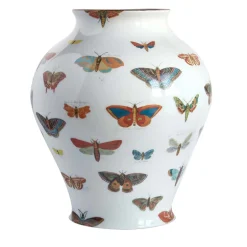 Grand Tour by Vito Nesta Farfalle Vaso in porcellana anfora H27Cm> Vasi Da Fiori