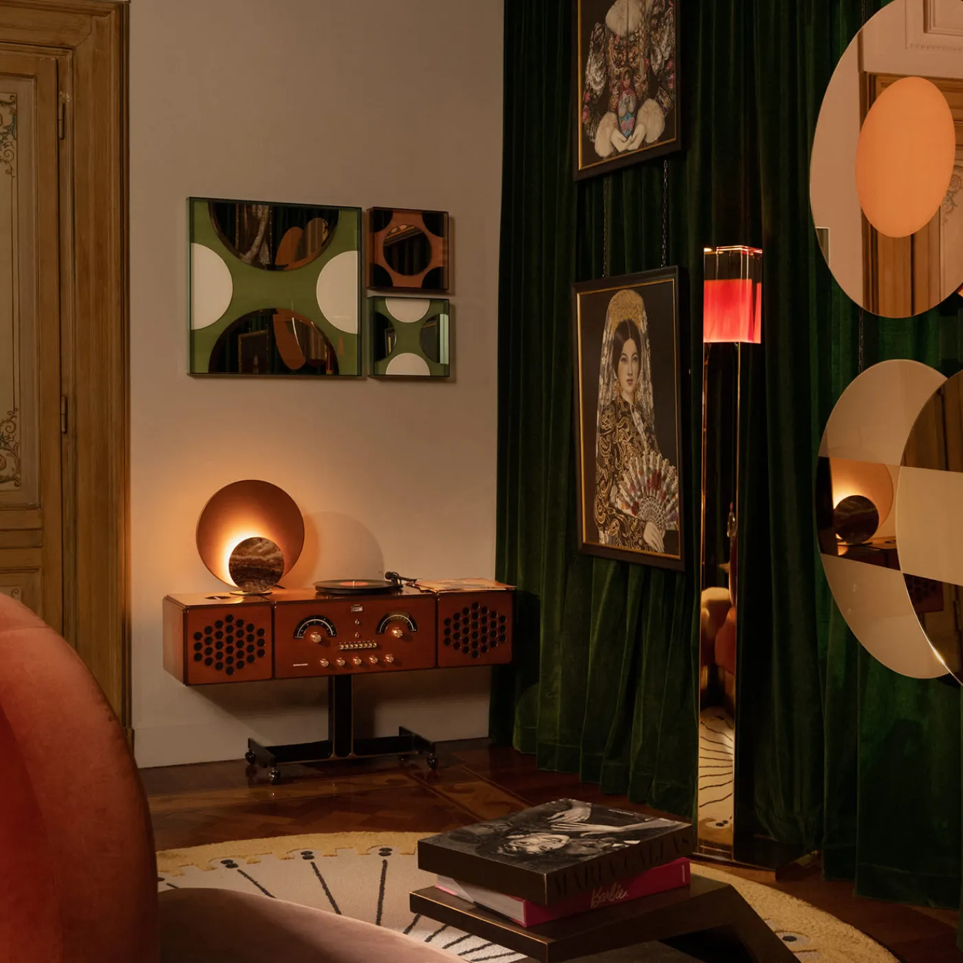 Giovanni Botticelli Figure M2 Specchio verde> Specchi Da Parete