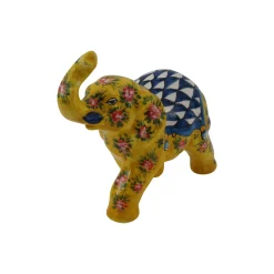 Sambuco Figurina di elefante giallo> Statuine