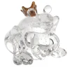 VGnewtrend Figurina in vetro trasparente del Principe Ranocchio> Statuine