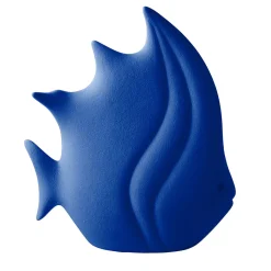 Lineasette Figurina Pesce Tropicale in Ceramica Blu> Statuine
