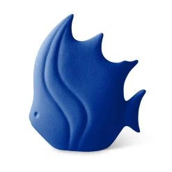 Lineasette Figurina Pesce Tropicale in Ceramica Blu> Statuine