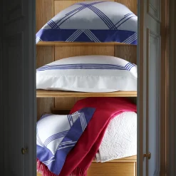 Verderoccia Four Generations Bianco e blu brillante US King Sham><noscript><img width=