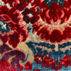 Tessitura Bevilacqua Giardino Antico Cuscino piccolo turchese><noscript><img width=