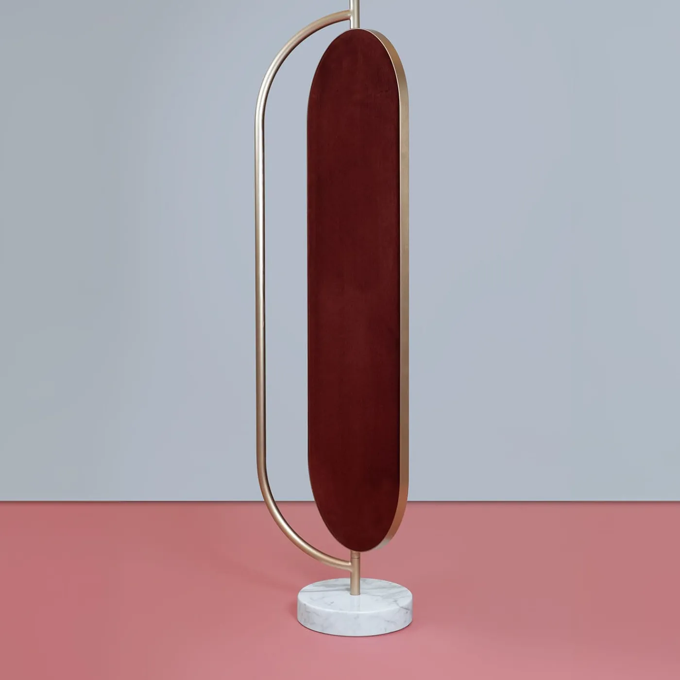 Secolo Giove calacatta marble and satin brass metal mirror> Specchi Da Terra