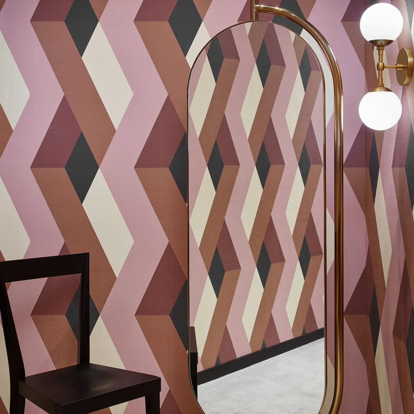 Secolo Giove calacatta marble and satin brass metal mirror> Specchi Da Terra