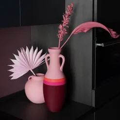 Pop Pot Giulio Cesare Anfora XL Borgogna Fucsia Arancione e Rosa><noscript><img width=